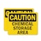 Signmission Chemical Storage OSHA Caution Sign, Plastic, 10in W x 7in L, 2PK OS-2PACK-CS-P-710-L-19124 - alternate 1